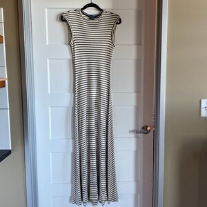 Ralph Lauren Striped Sleevless Maxi Dress